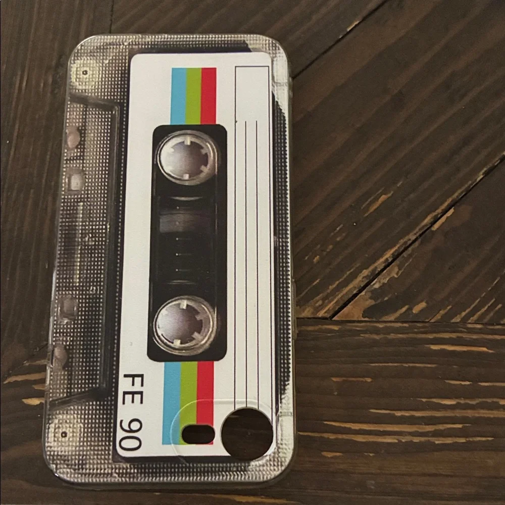 Apple Retro Cassette Tape Phone Cover - Multicolor